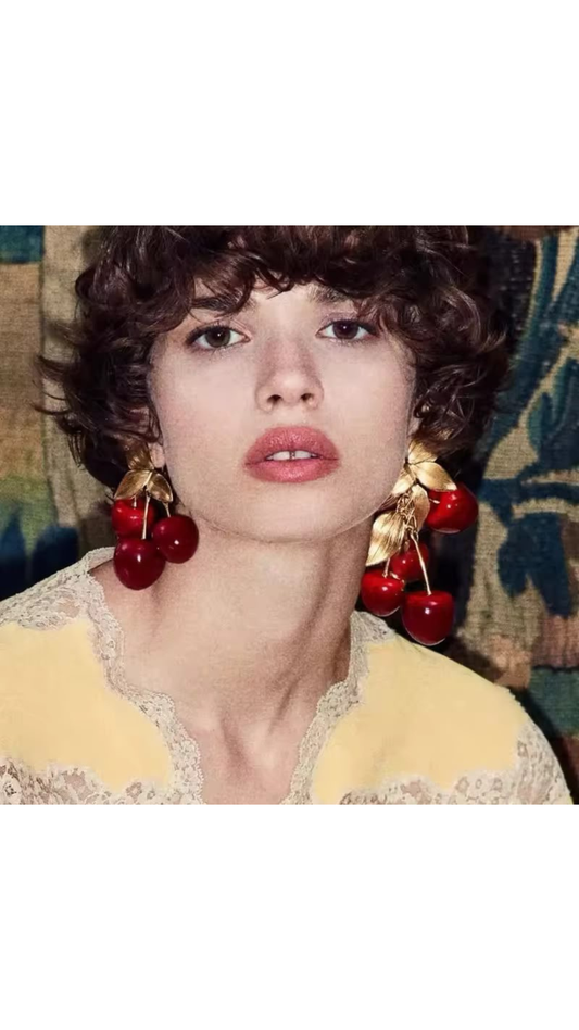 Cherry earrings