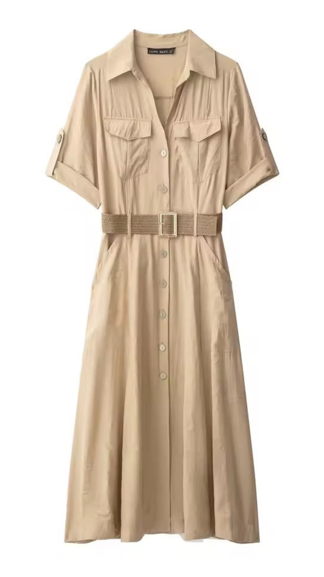 Belted Shirt Dress