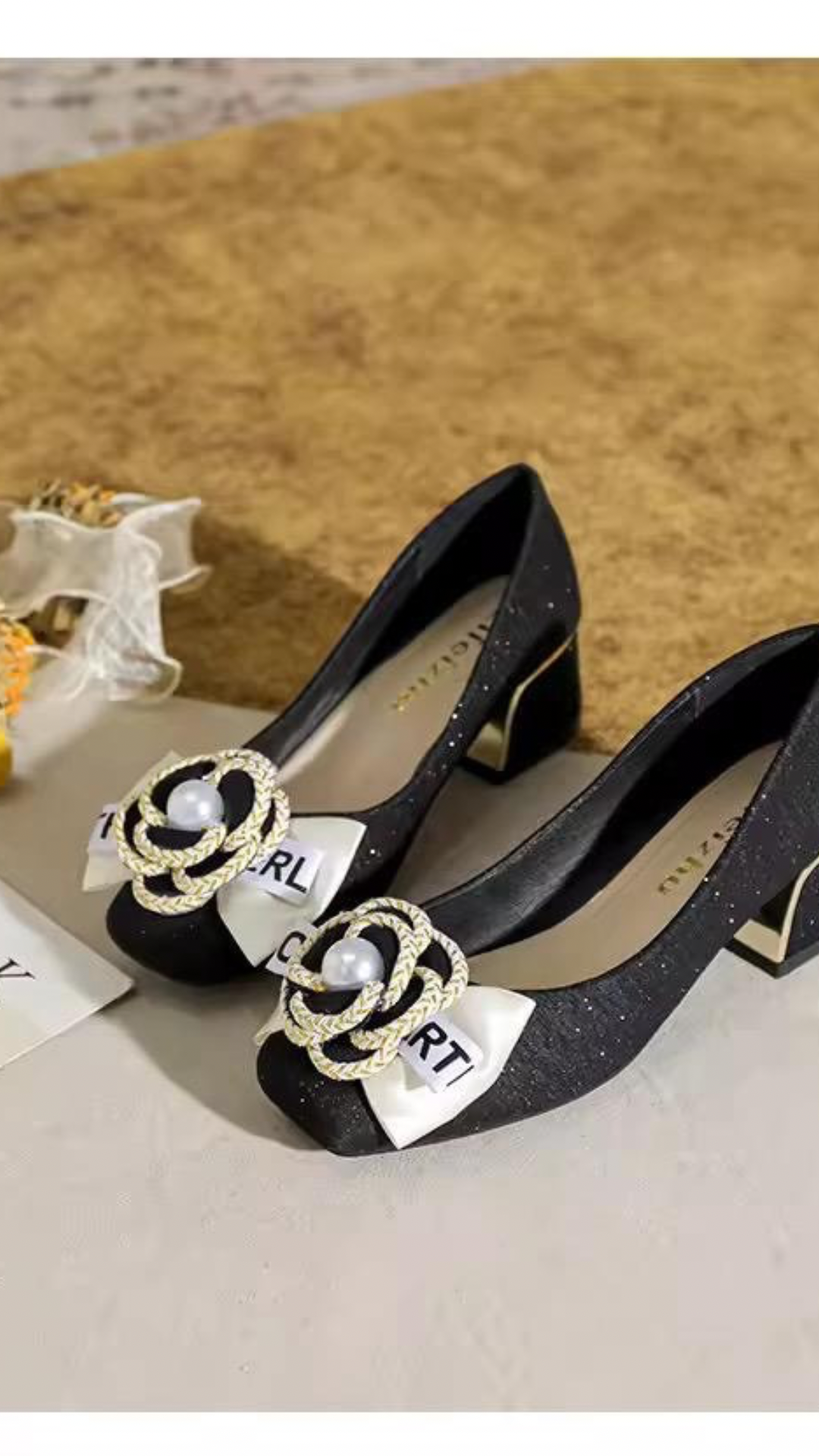 Flower Bow Heels