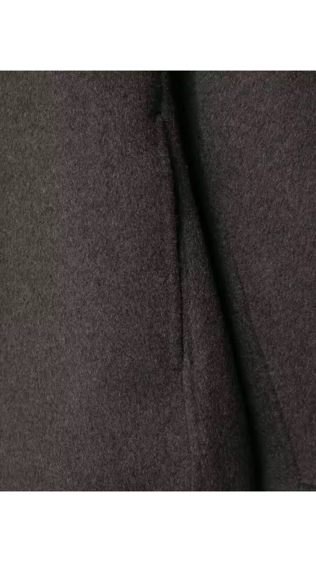Fur collared coat