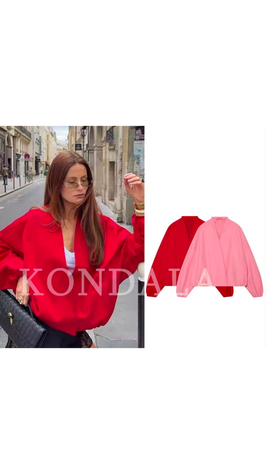 Solid trendy jacket