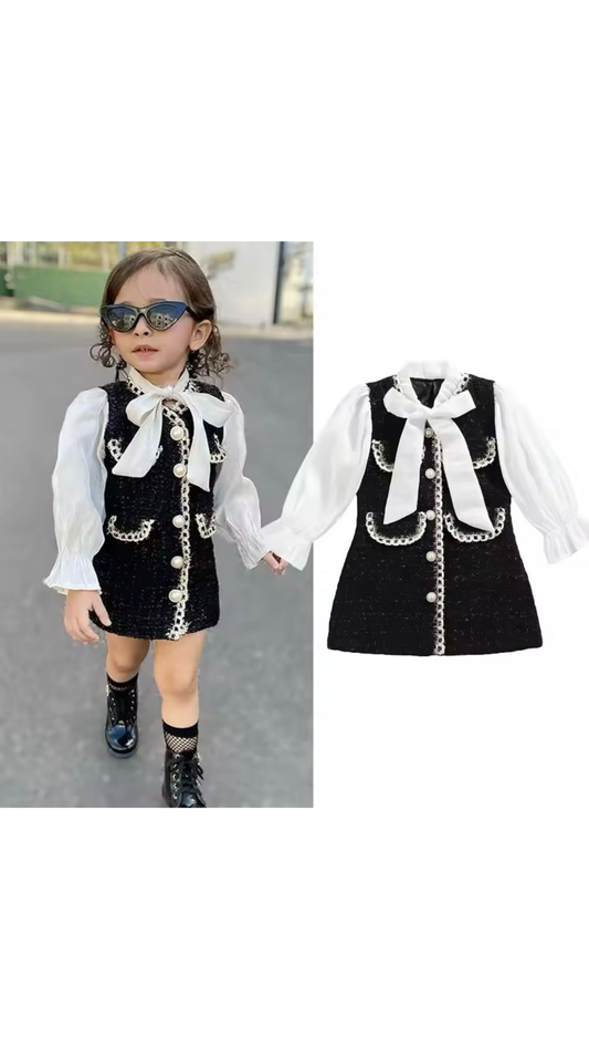 Lil Houndstooth Tweed Dress