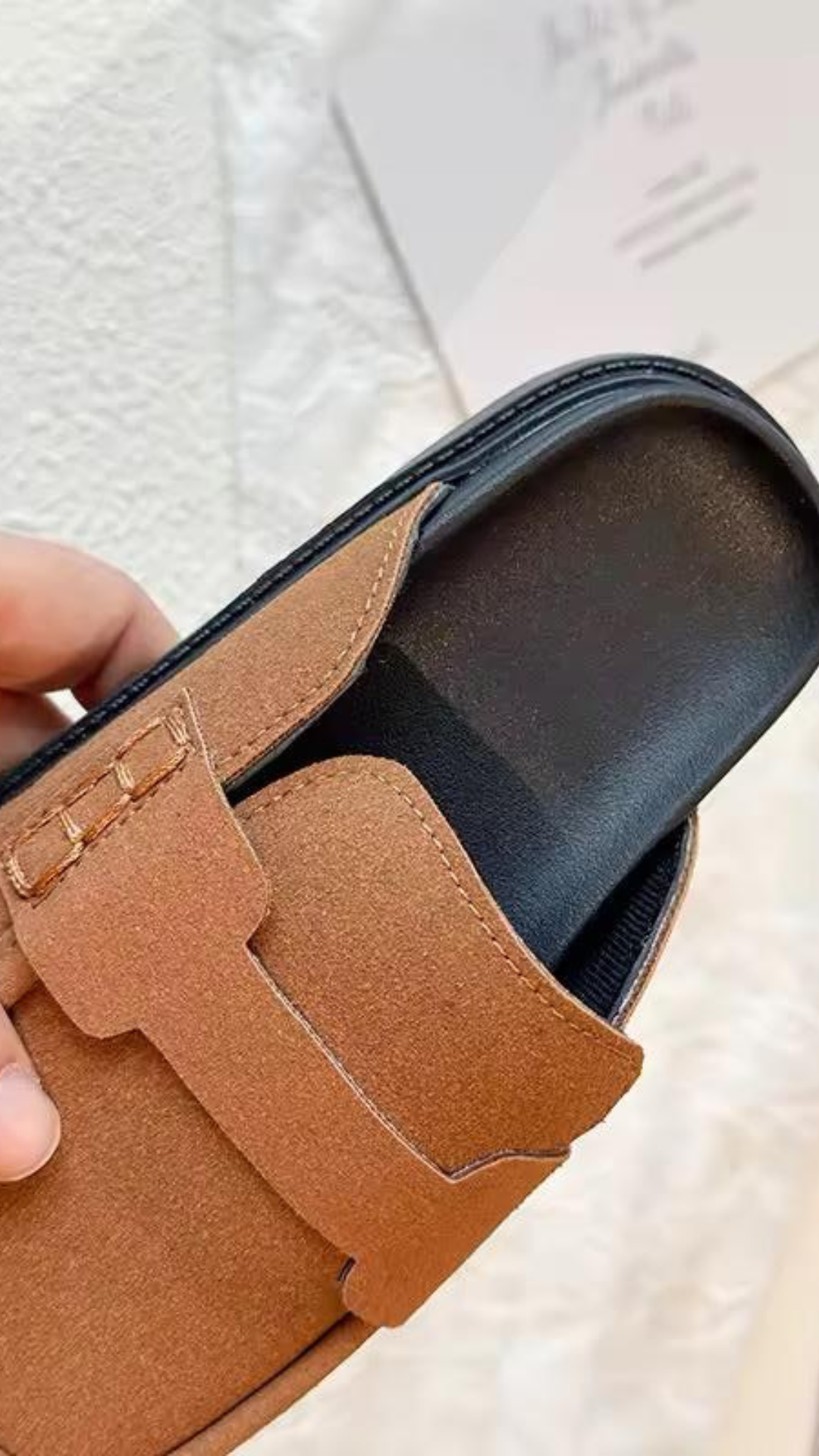 Suede Sliders