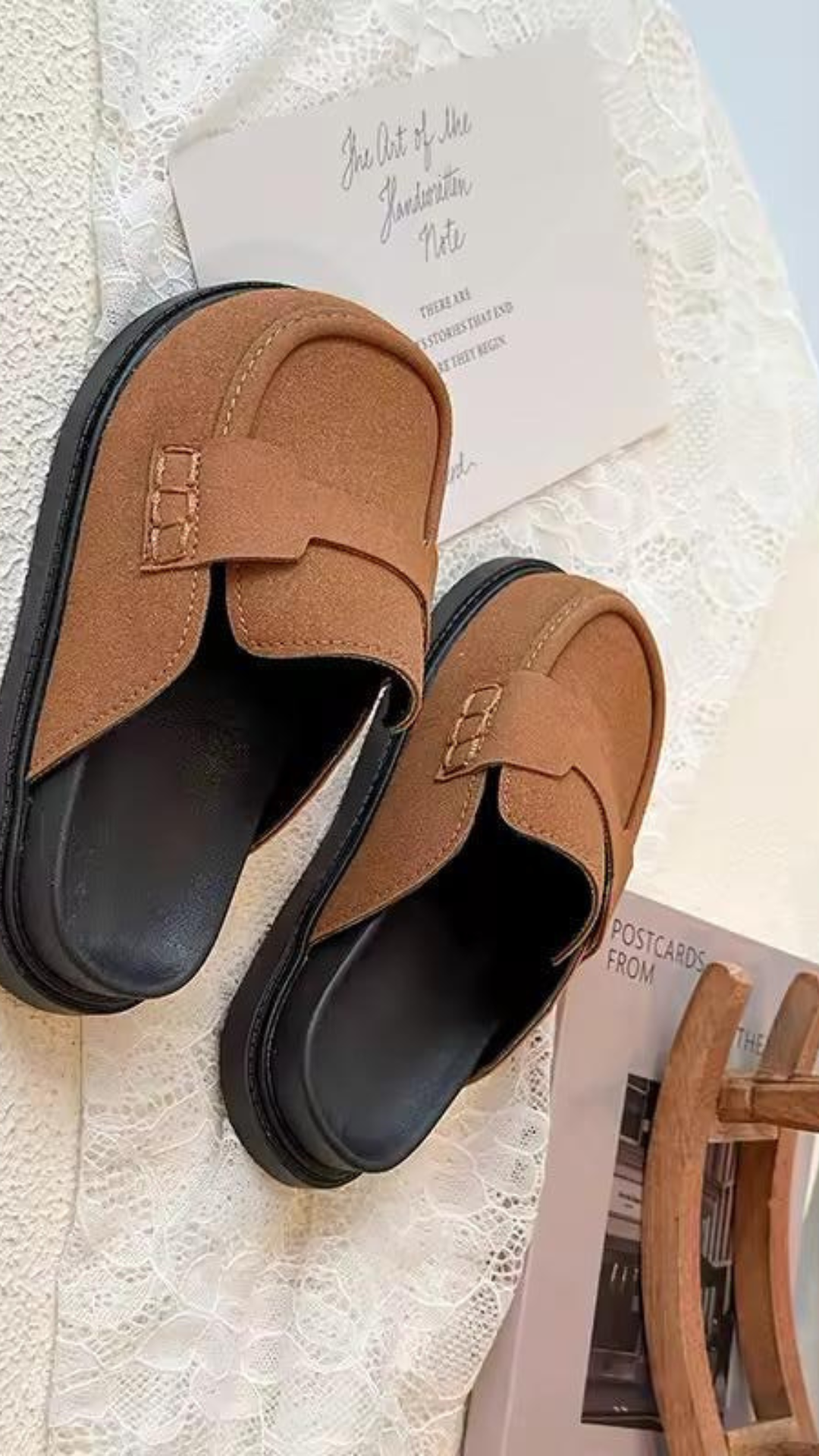 Suede Sliders