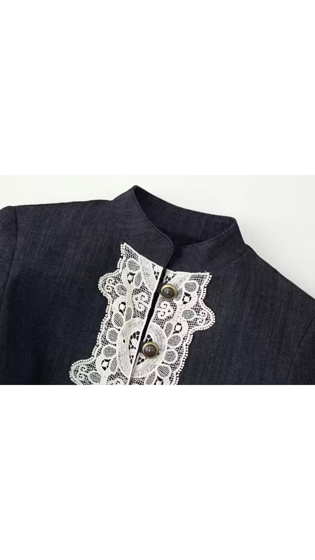 Lace blazer and long shorts set
