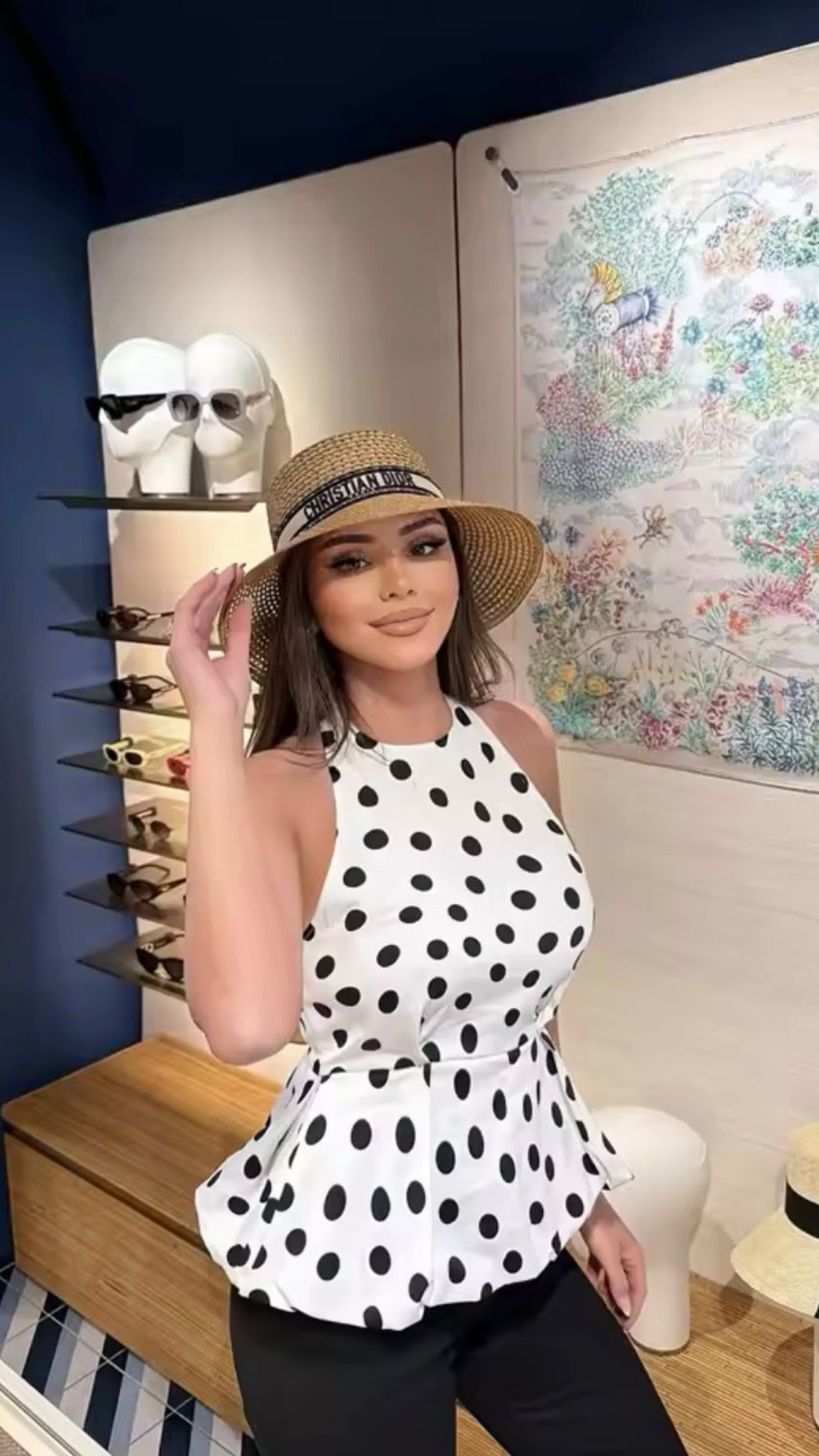 Halter Polka Blouse