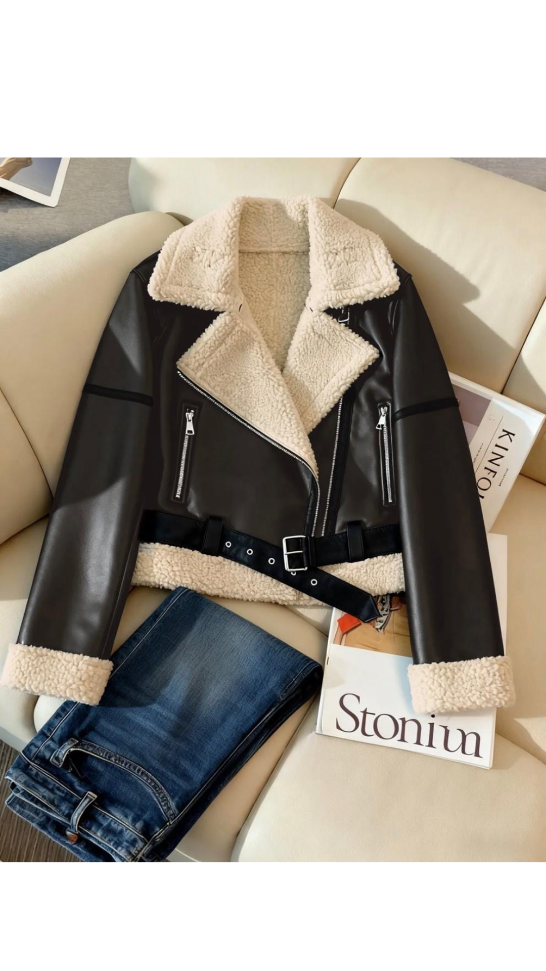 Punk Faux Leather Jacket