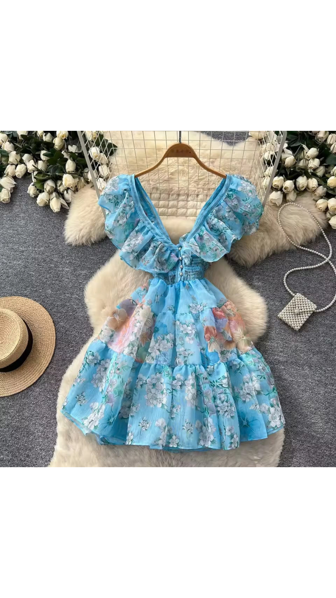 Ruffled party dress