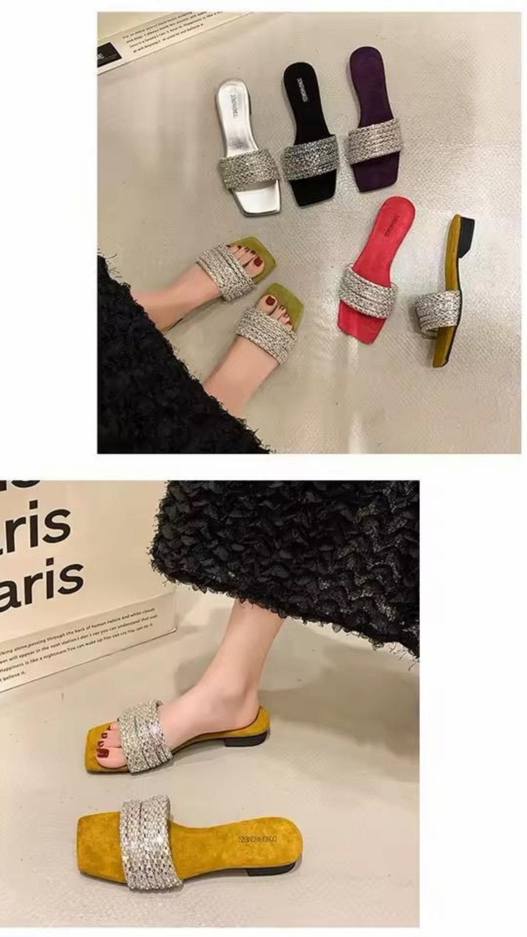 Sequinned flats