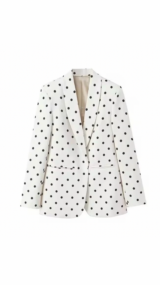 Polka Dot Blazer