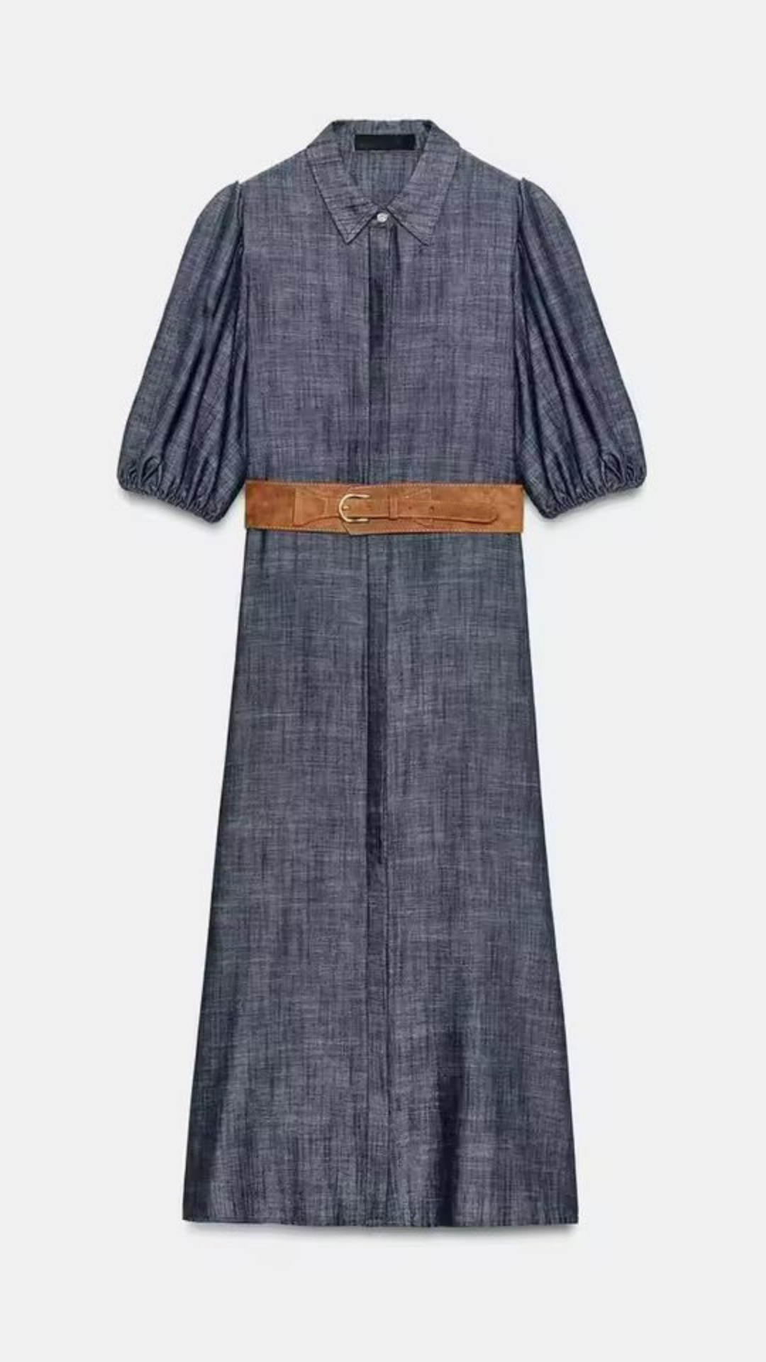 Belted Long Dress