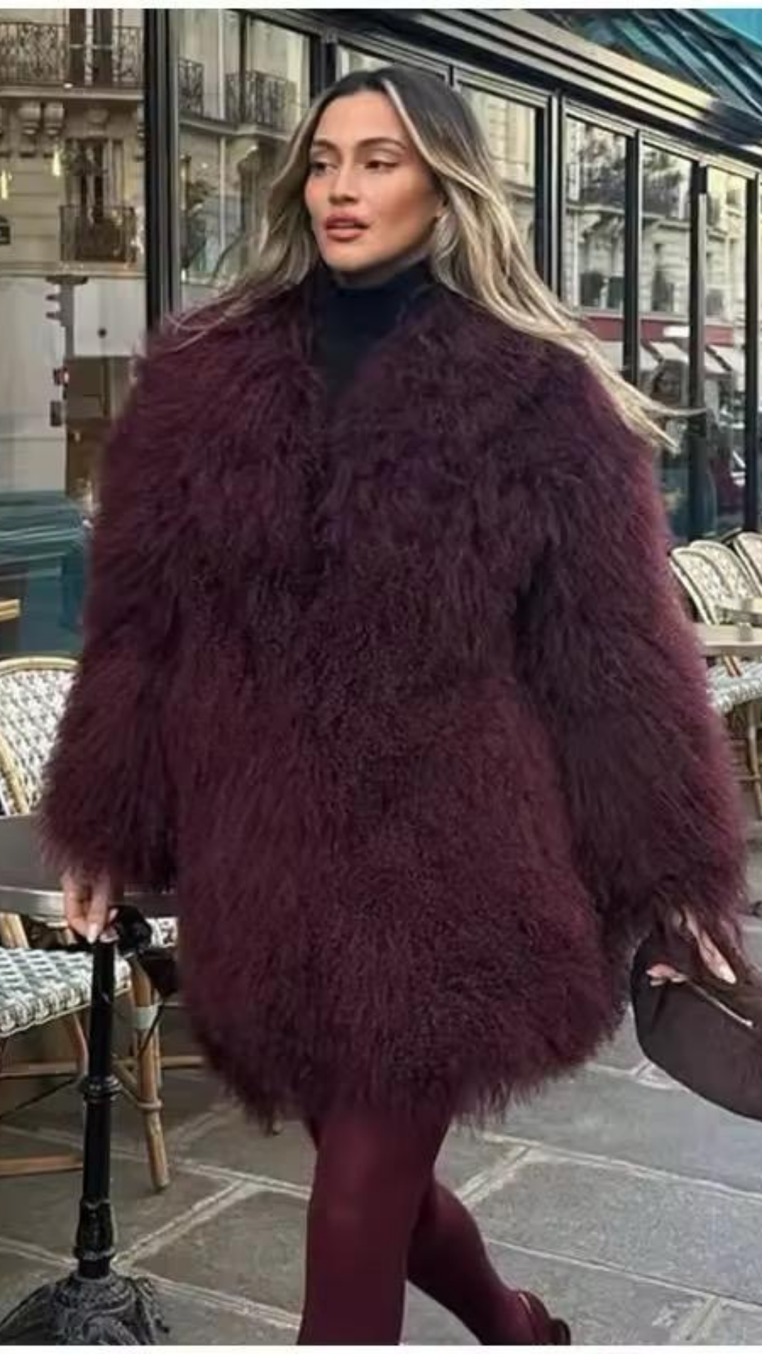 Midnight Fur Long Coat