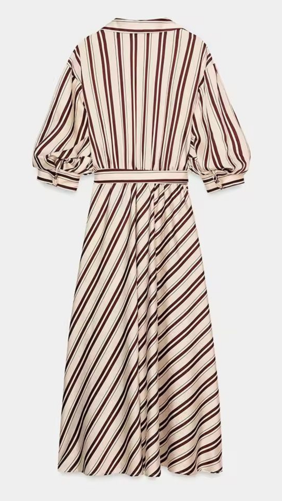 Striped Belted Dress