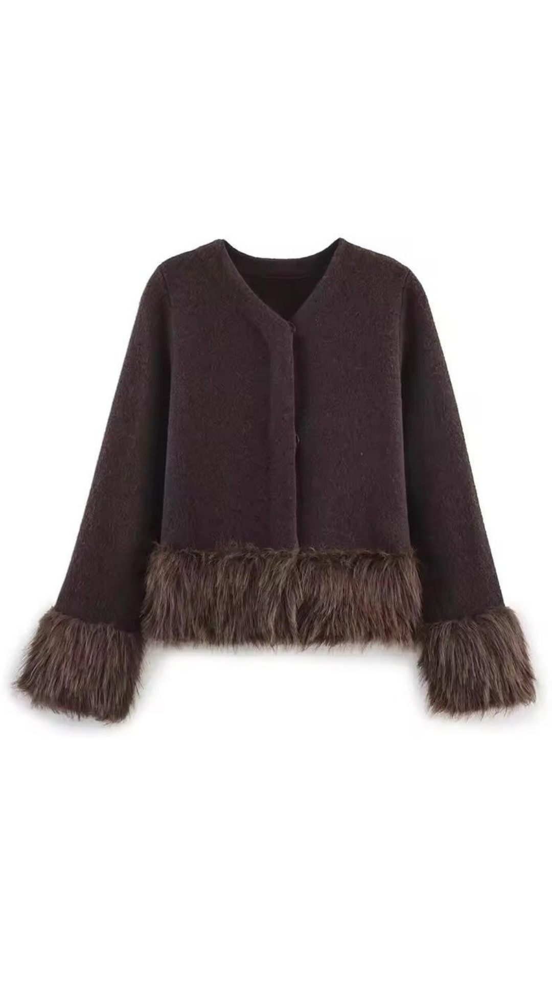 Fur Dress & Cardigan