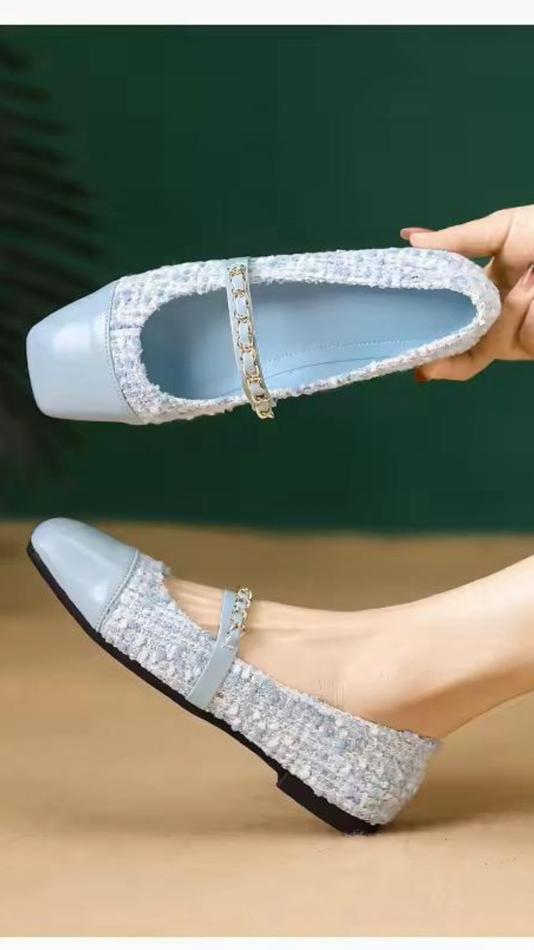 Tweed Ballerinas