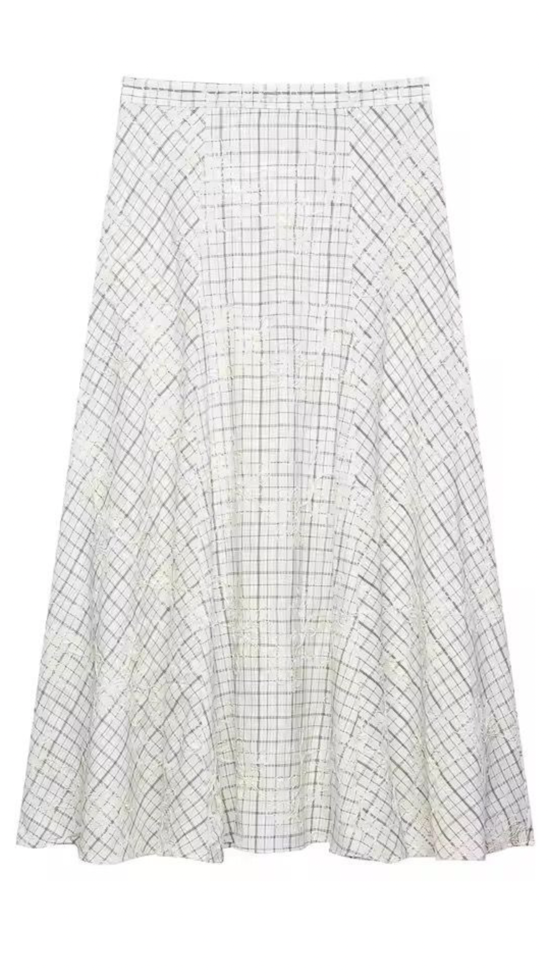 Embroidered Top & Flared Skirt Set