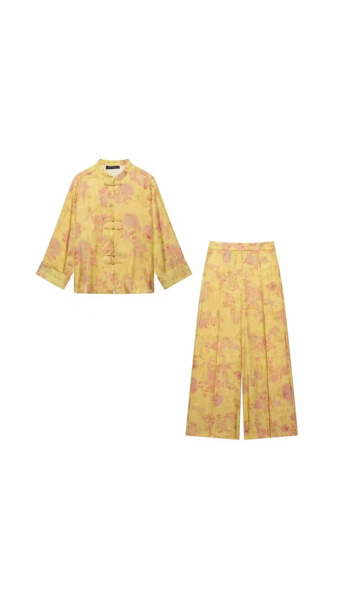 Luxe floral print shirt and pants