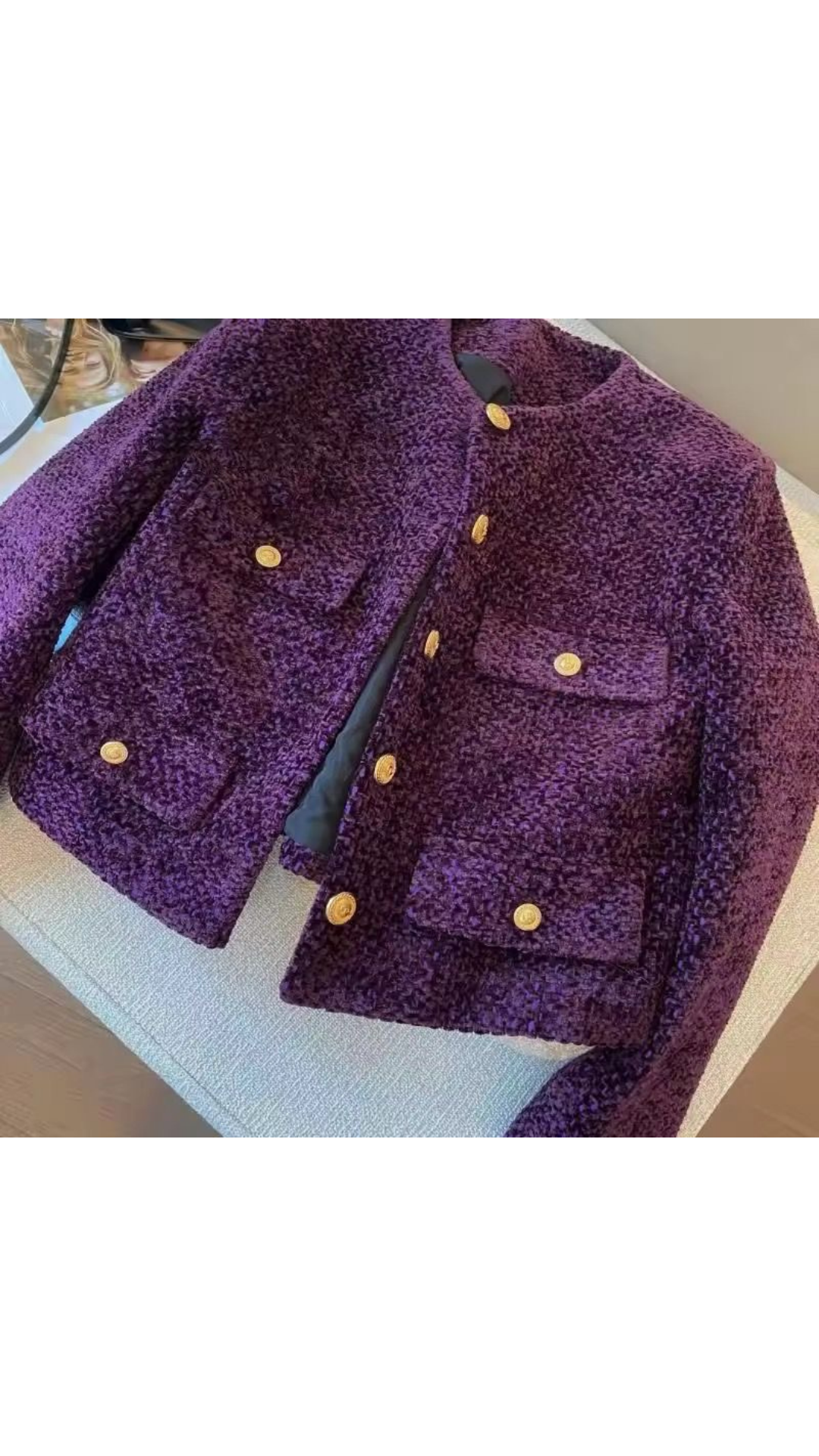 Solenne tweed blazer
