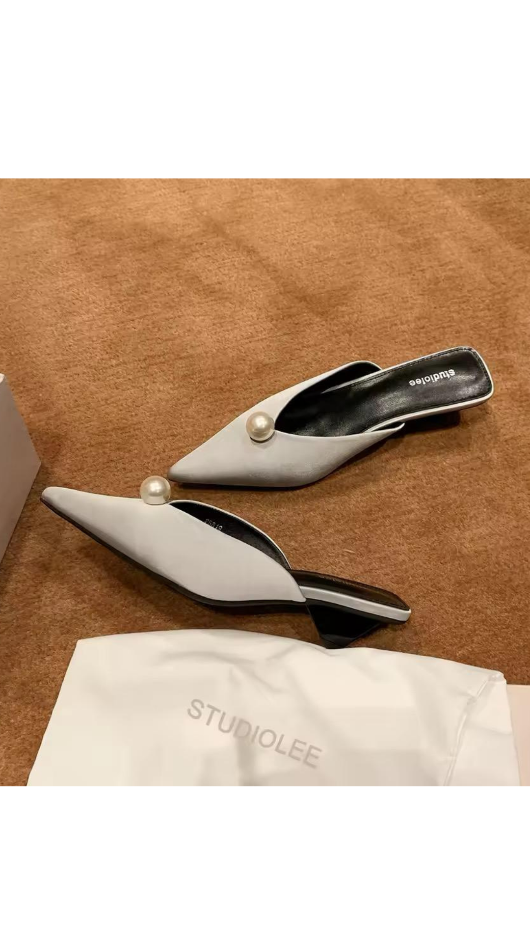 Pearl Kitten Heels