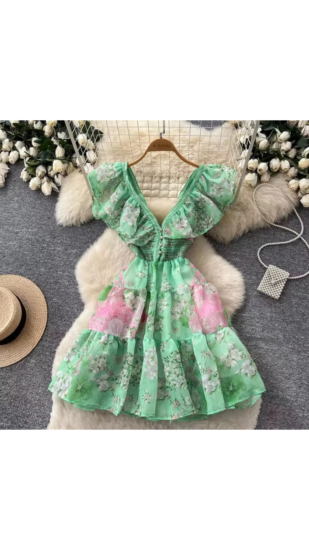 Ruffled party dress