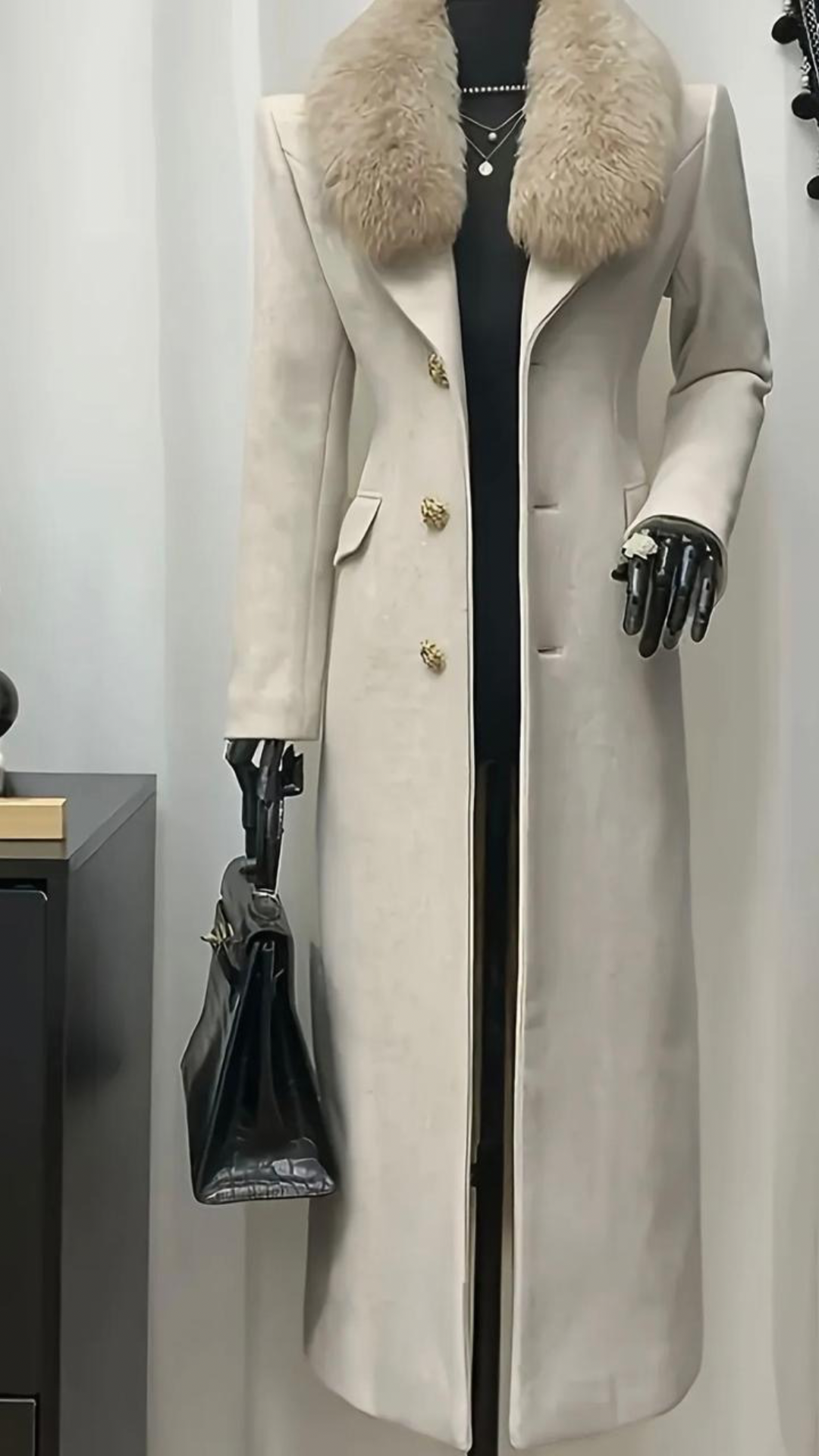 Faux Fur Long Coat