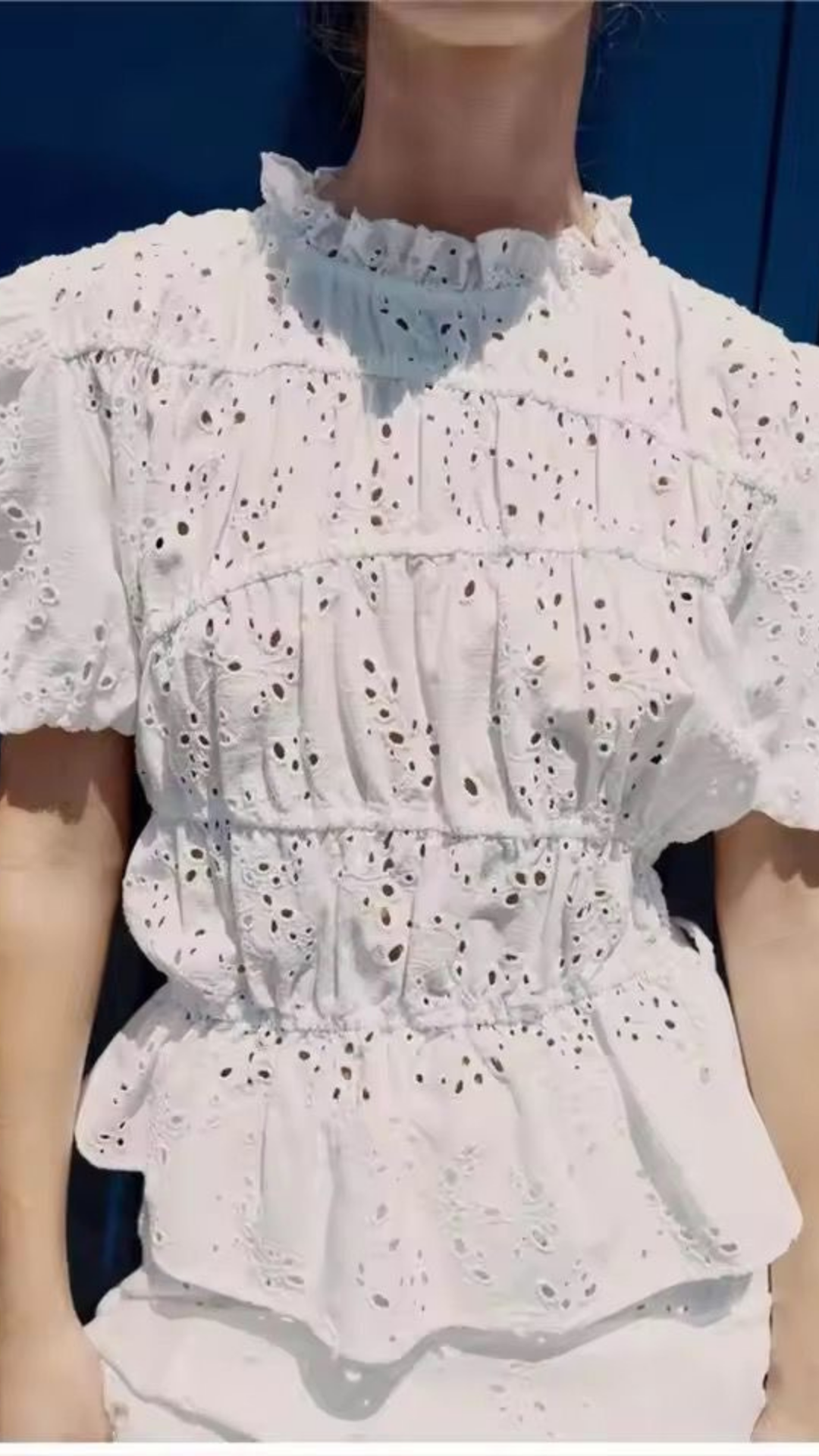Cutwork Top & Skirt set