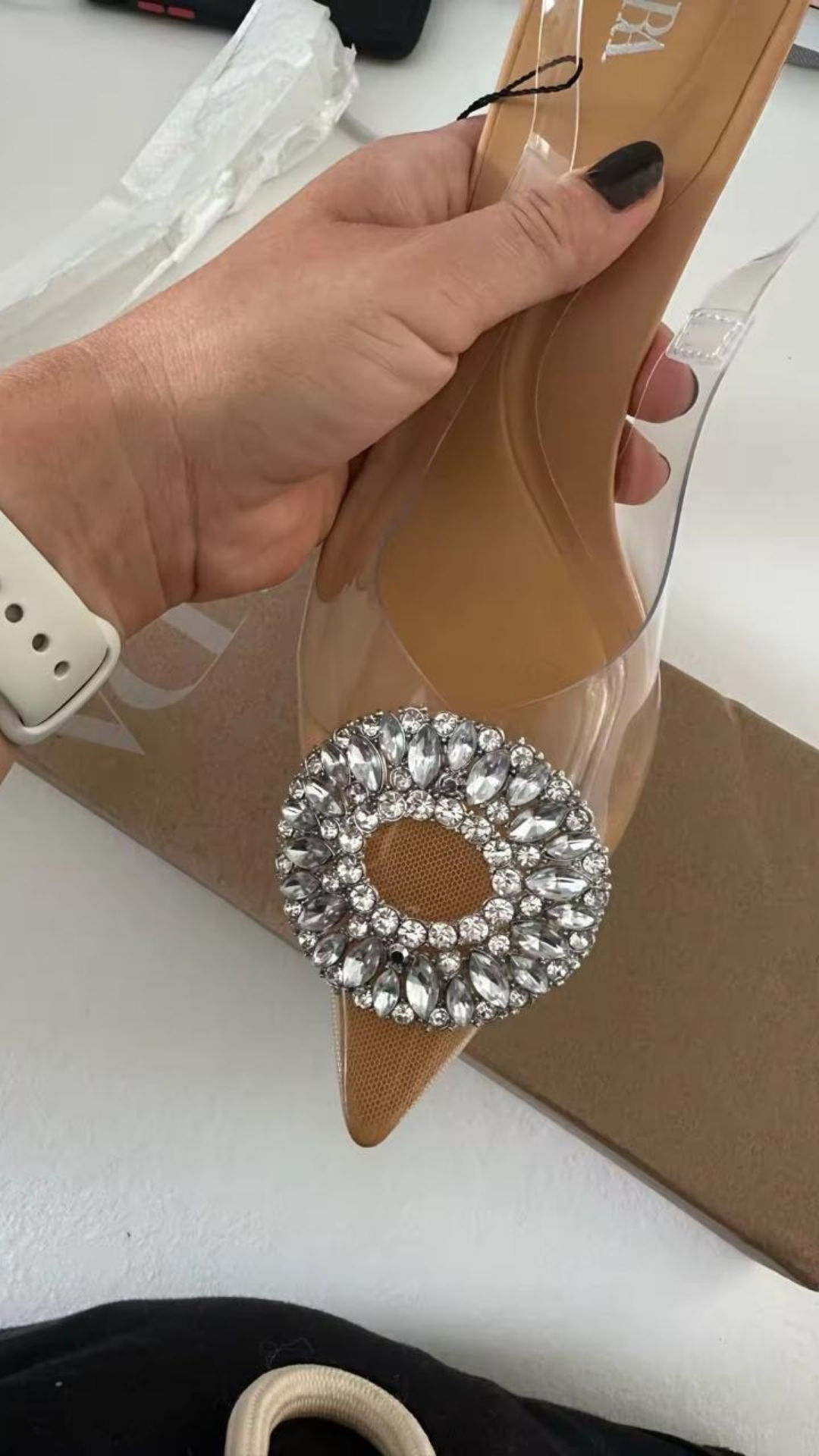 Embellished Buckle Heels