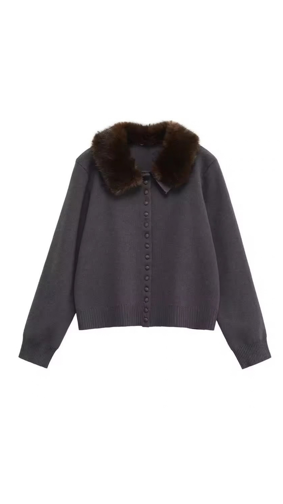 Fur collar jacket