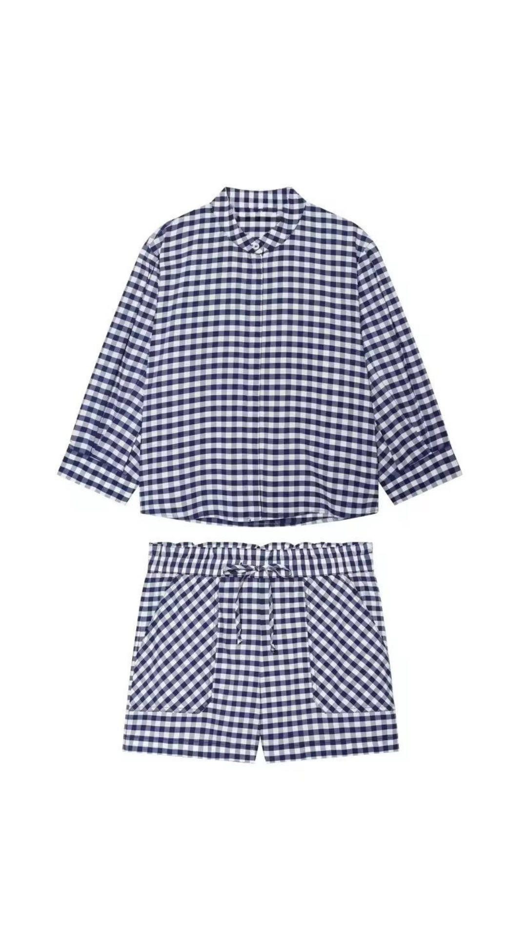 Plaid Shorts Set