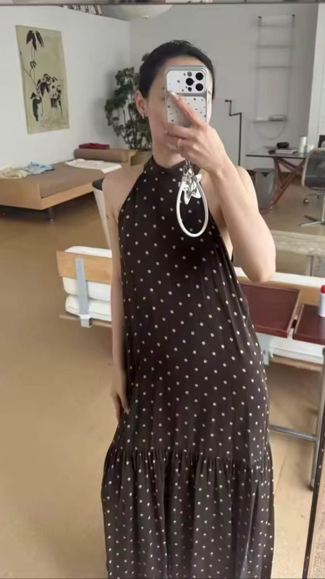 Long Dotted Dress