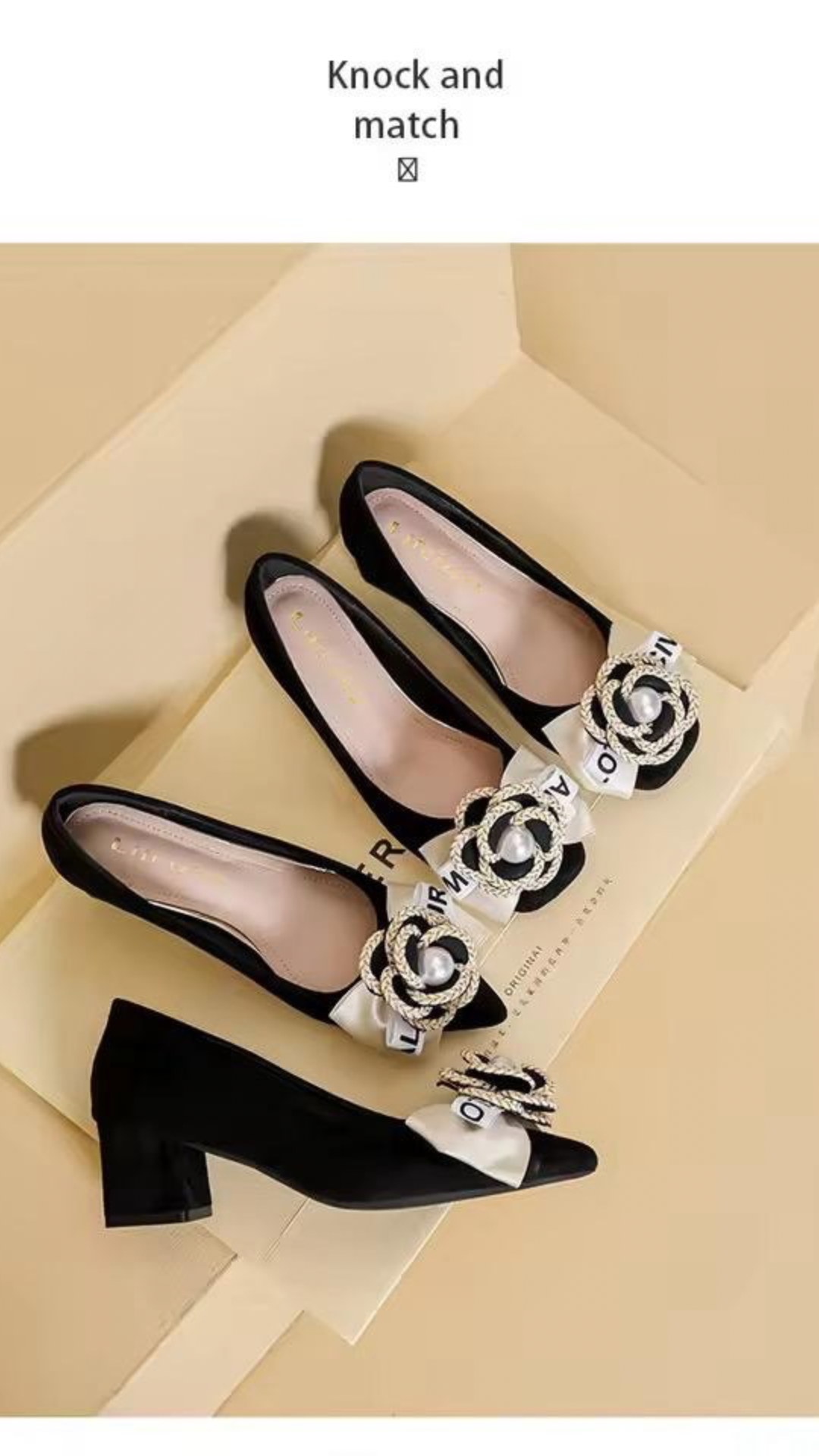 Flower Bow Heels