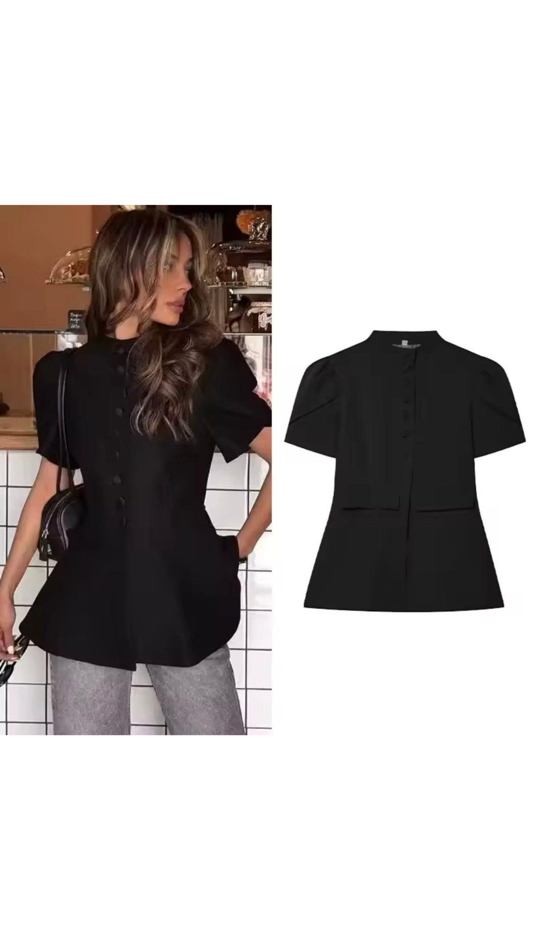 Buttoned Top