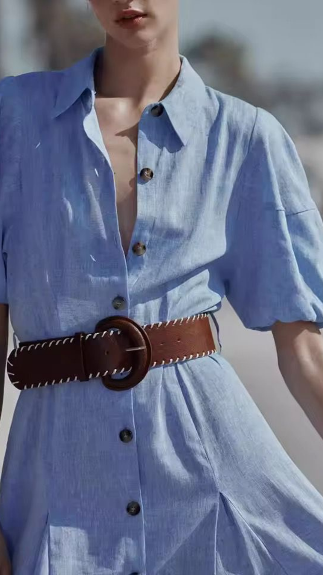 Mir Belted Long Dress