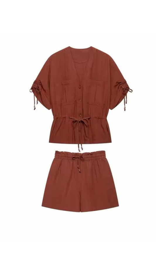 Knotted Top & Shorts