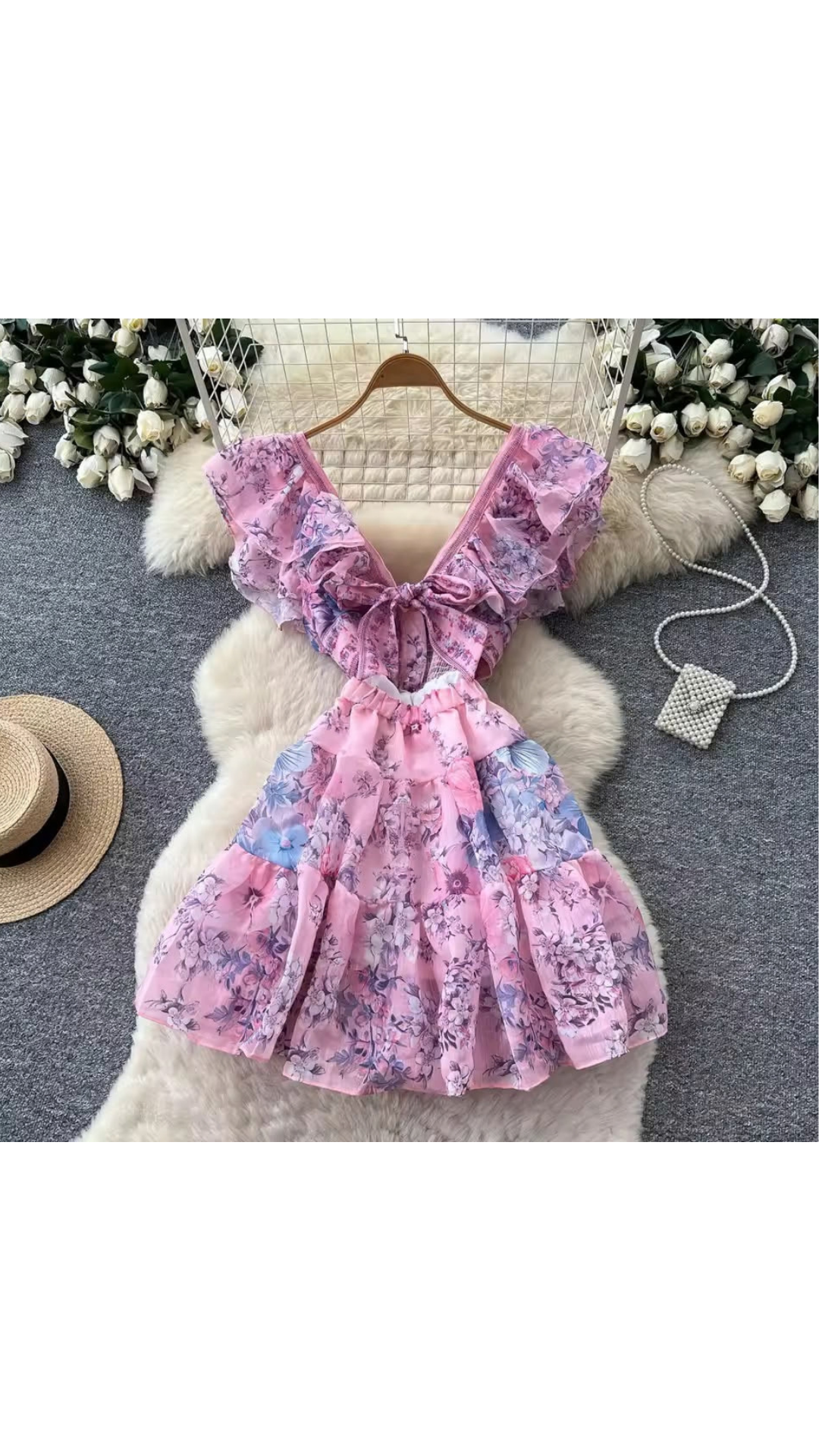 Ruffled party dress