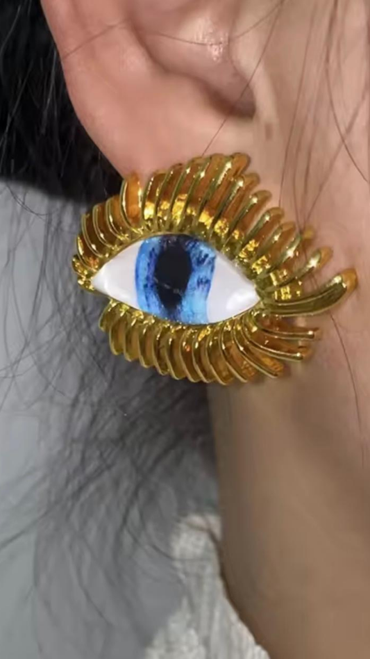 Evil Eye Stud Earrings