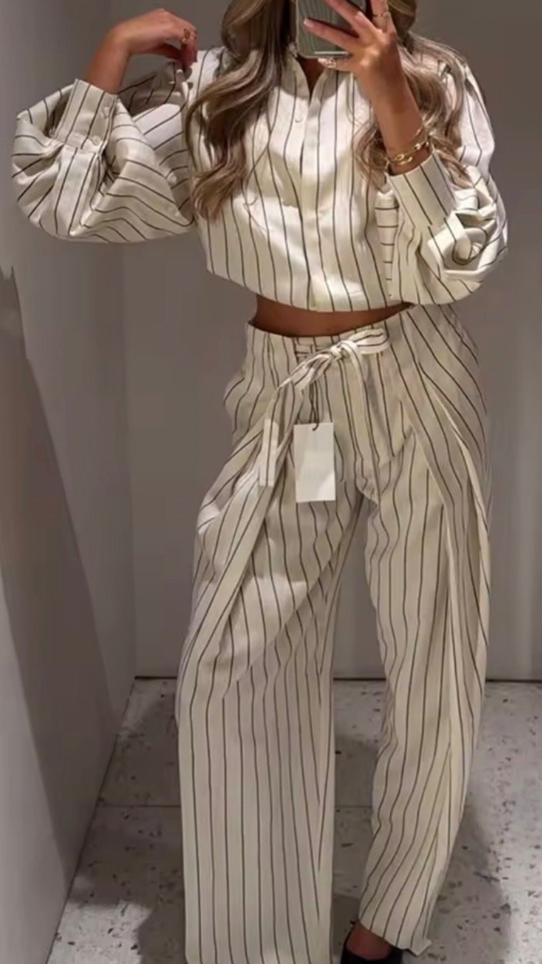 Striped Coord Set