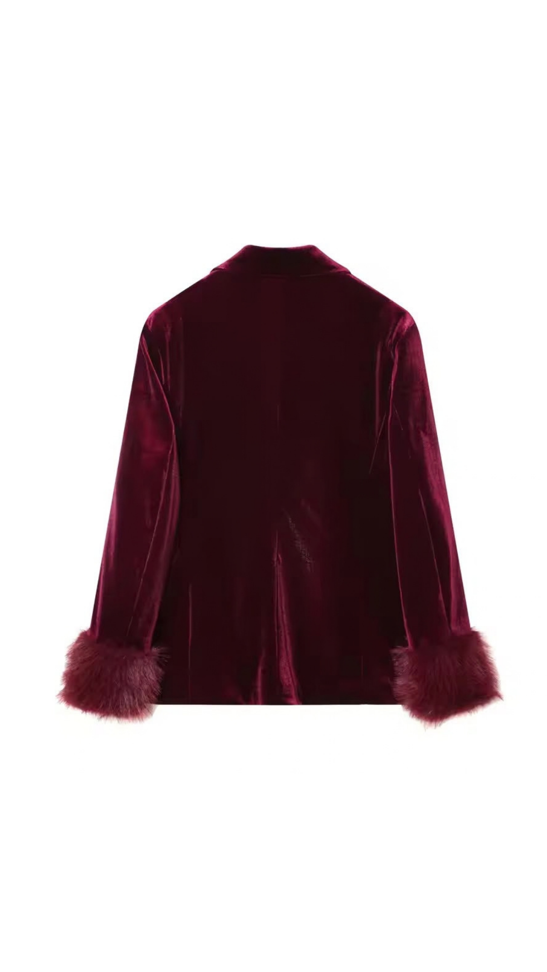 Fur blazer set