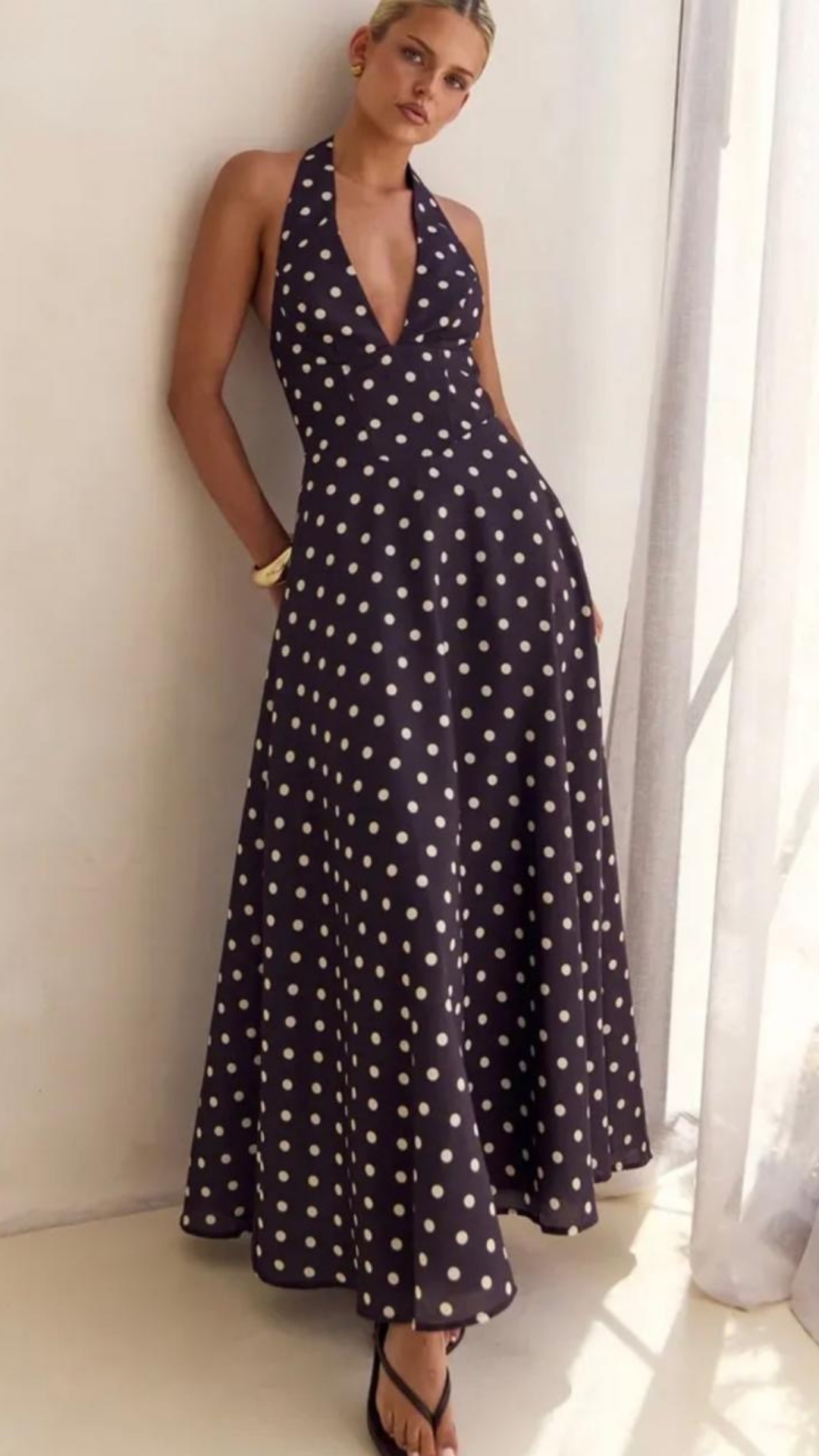 Halter Polka Dress