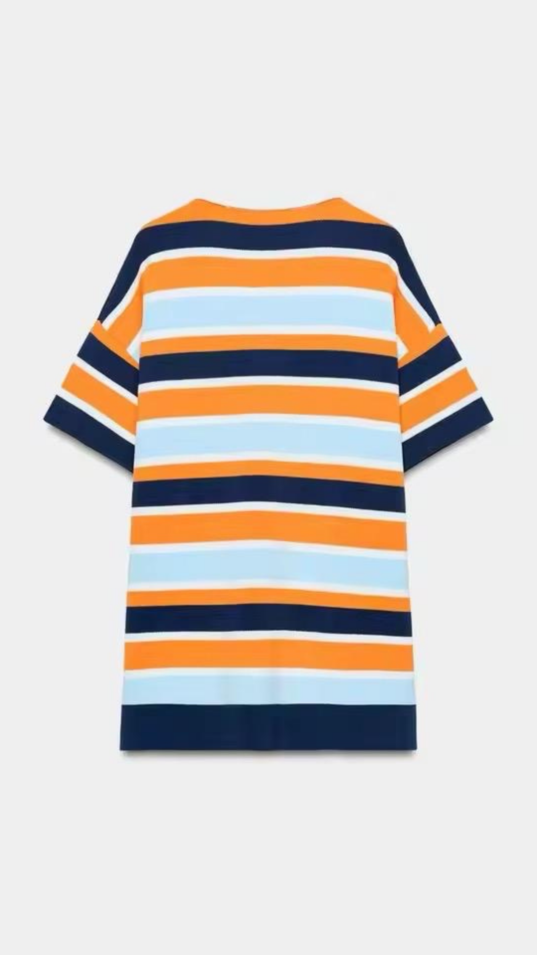 Striped Knit Shirt Dress