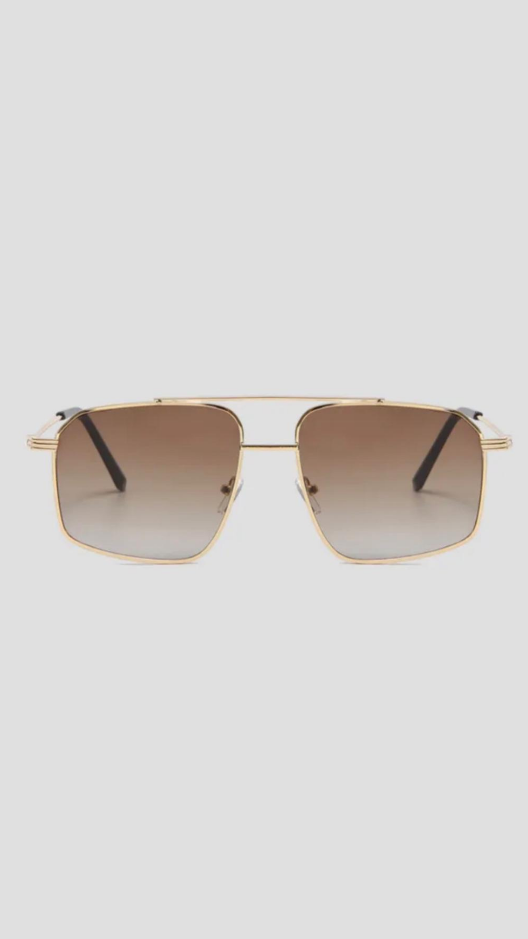 Metal Square Sunglasses