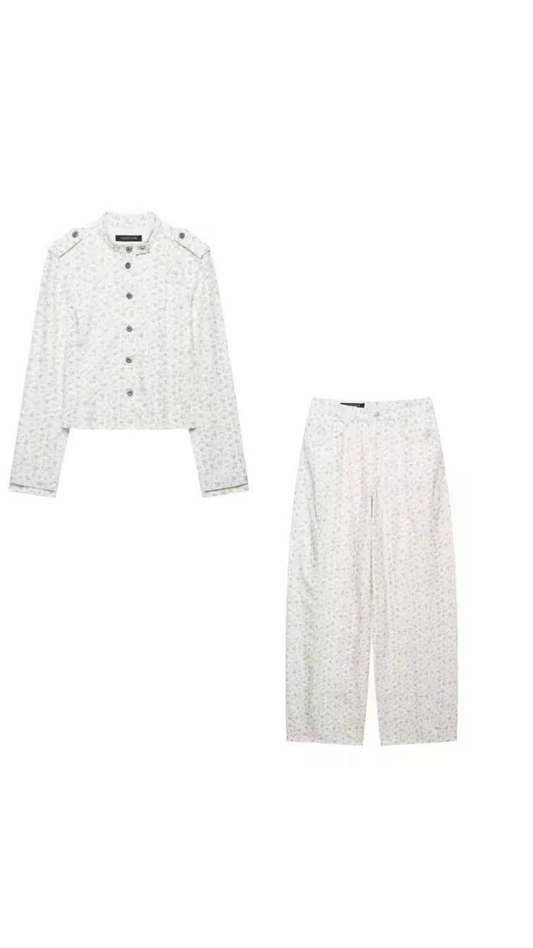 Flora jacket and pant set