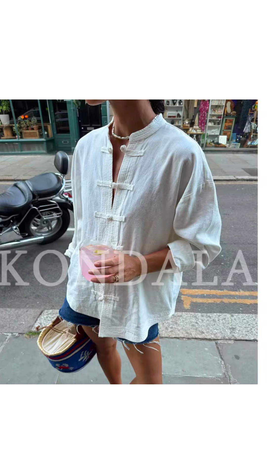 Thread button top
