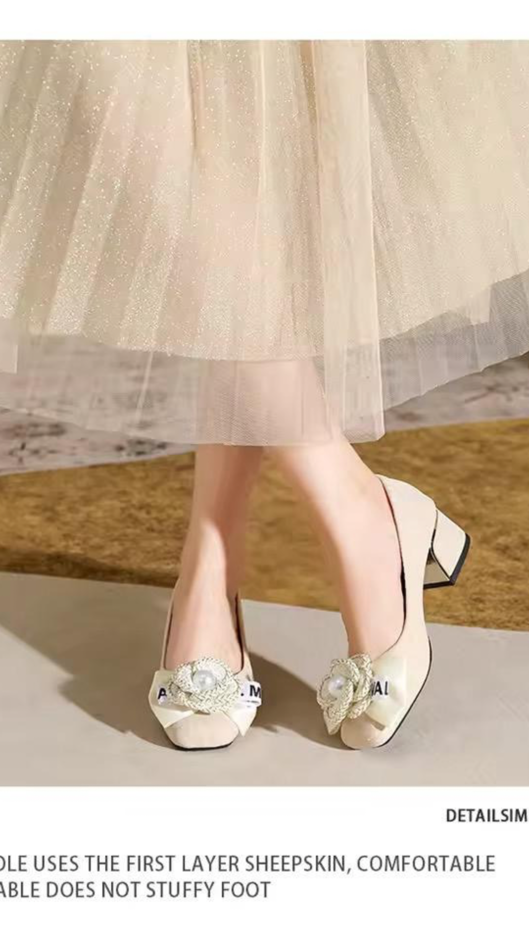 Flower Bow Heels