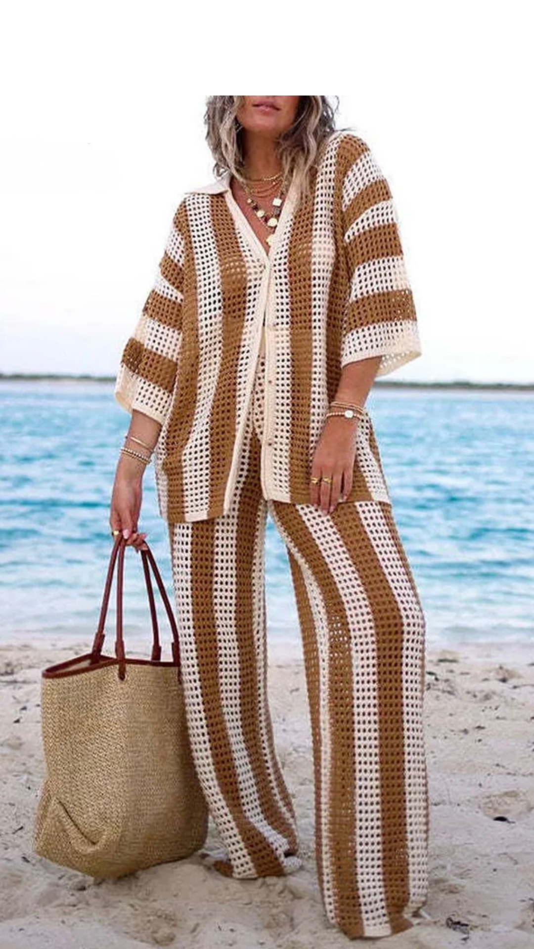 Knitted Beach Wear Set