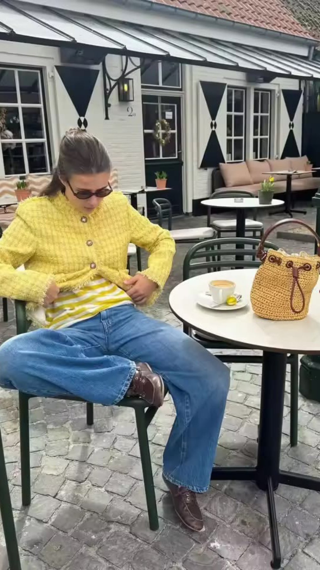 Boxy tweed blazer