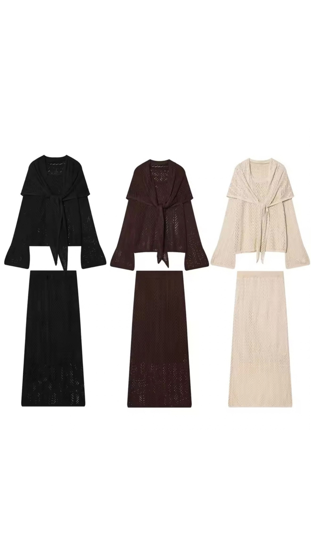 Knitted skirt set