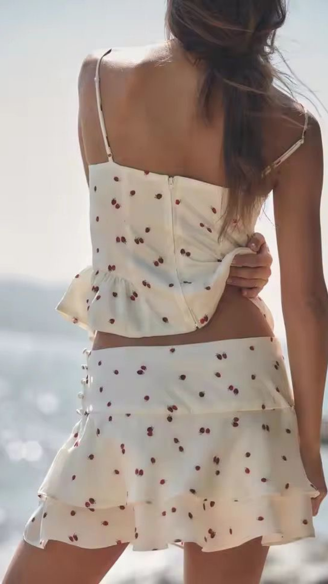 Printed Top & Skirt Set