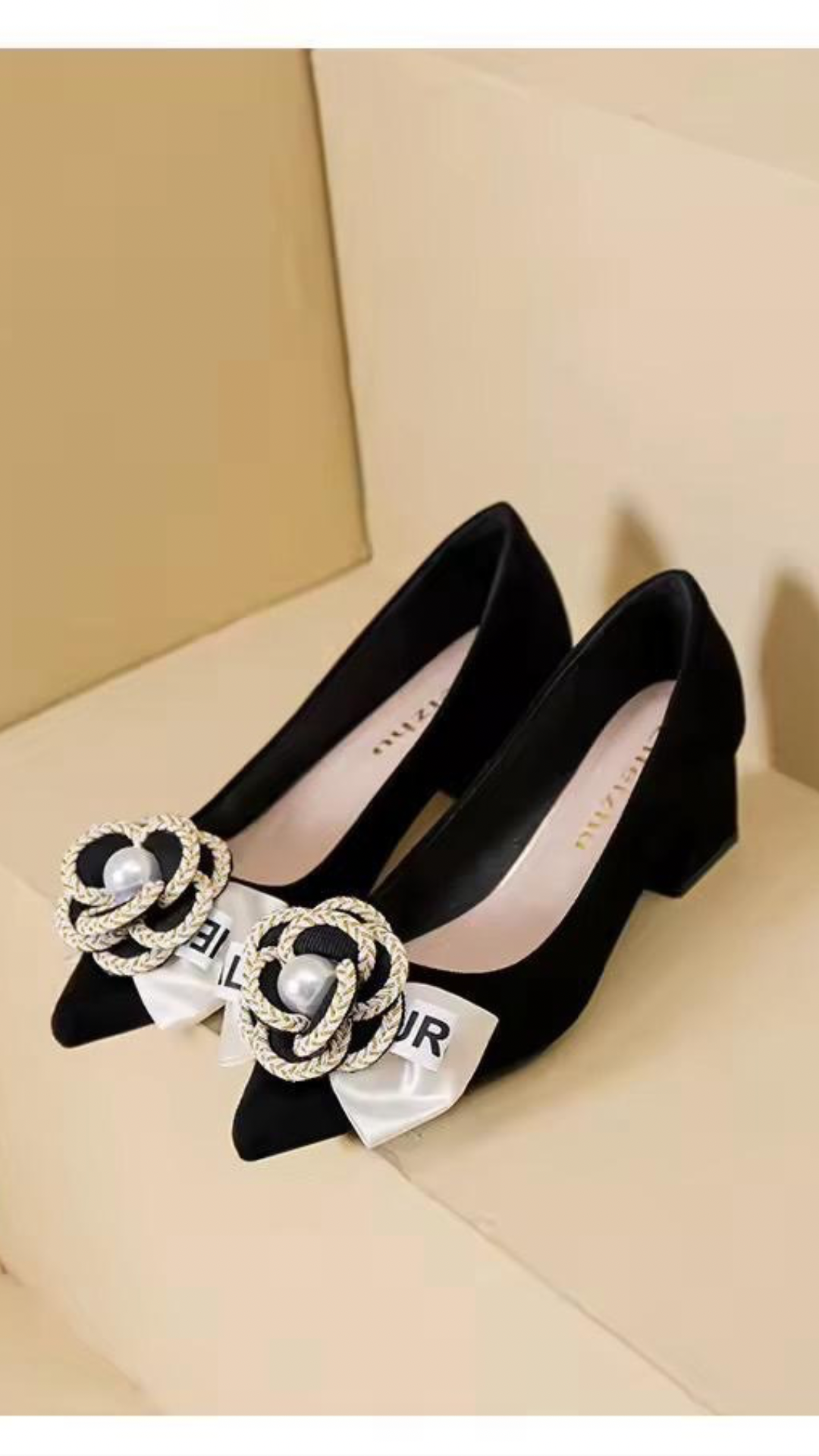 Flower Bow Heels
