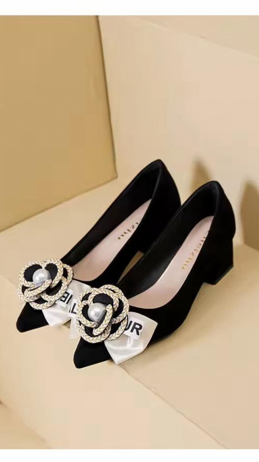 Flower Bow Heels